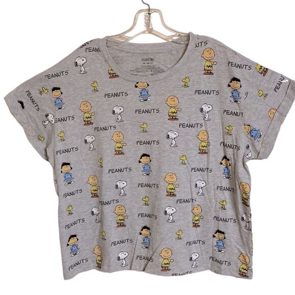 Peanuts Character Plus Size 1X Casual Tee Shirt - Picture 3 of 6
